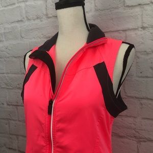 Brooks Pink Sleeveless Activewear Vest Size S